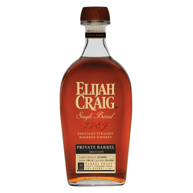 Elijah Craig Private Barrel Barrel Proof Bourbon