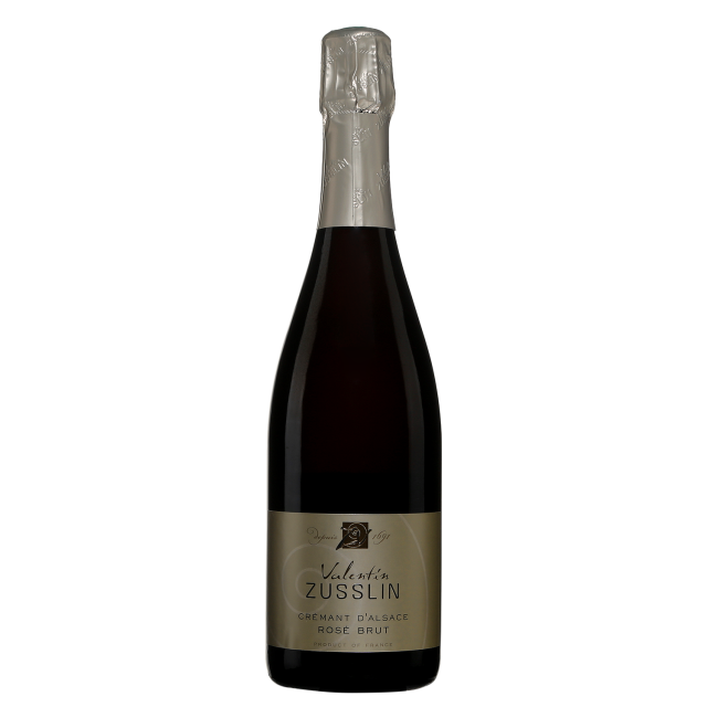 Domaine Valentin Zusslin Cr&eacute;mant DAlsace Brut Pink Sparkling Wine